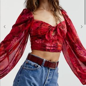 For love & lemons trisha crop top